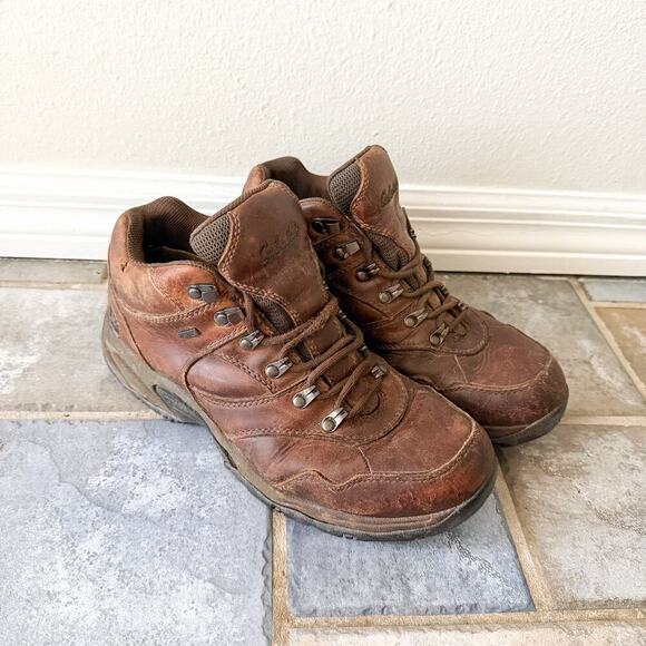 Cabela’s Leather Hiking Boots Brown Waterproof Trail Men’s 10.5 D main image 4